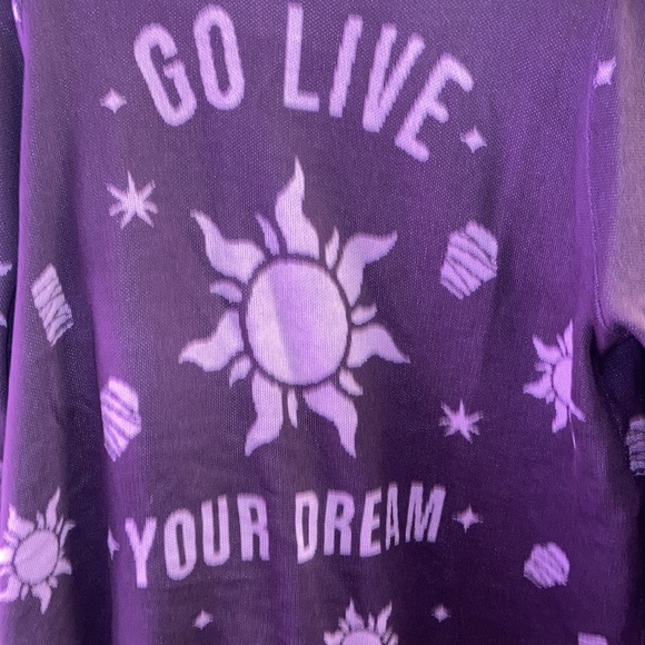 🎊DRAPE CARDIGAN - DISNEY TANGLED DREAM PURPLE - Picture 8 of 11